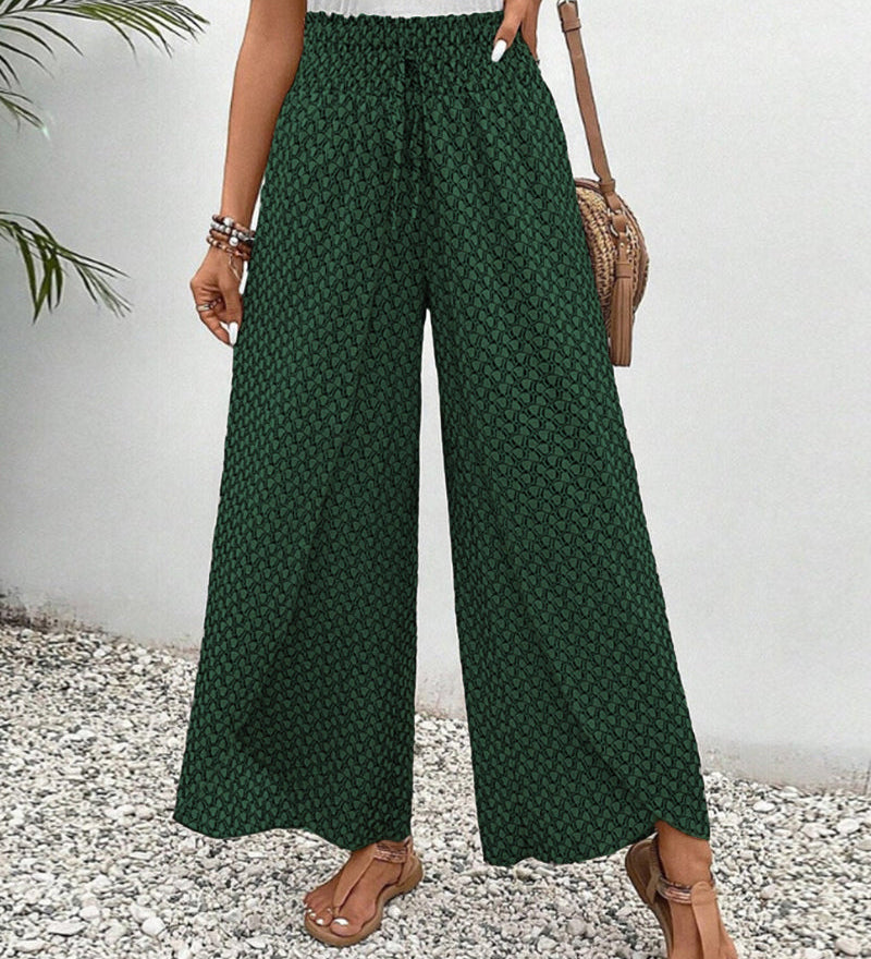Lizzy | Pantalon à jambes larges avec imprimé géométrique