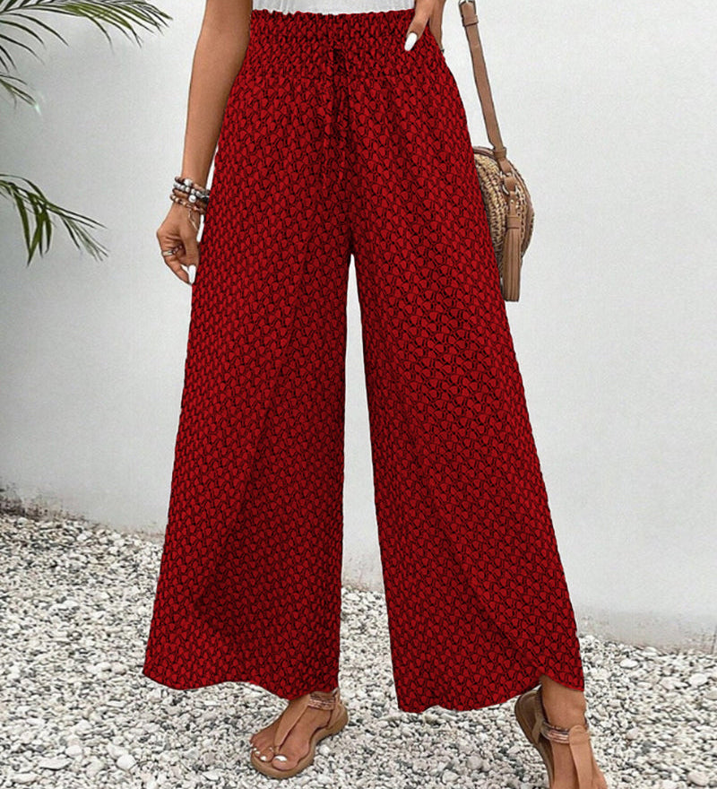 Lizzy | Pantalon à jambes larges avec imprimé géométrique