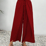 Lizzy | Pantalon à jambes larges avec imprimé géométrique