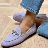 Faunia - Chaussure Plate Élégante avec Nœud