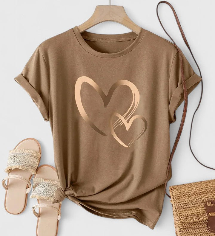 Clara | T Shirt Confortable à Manches Courtes