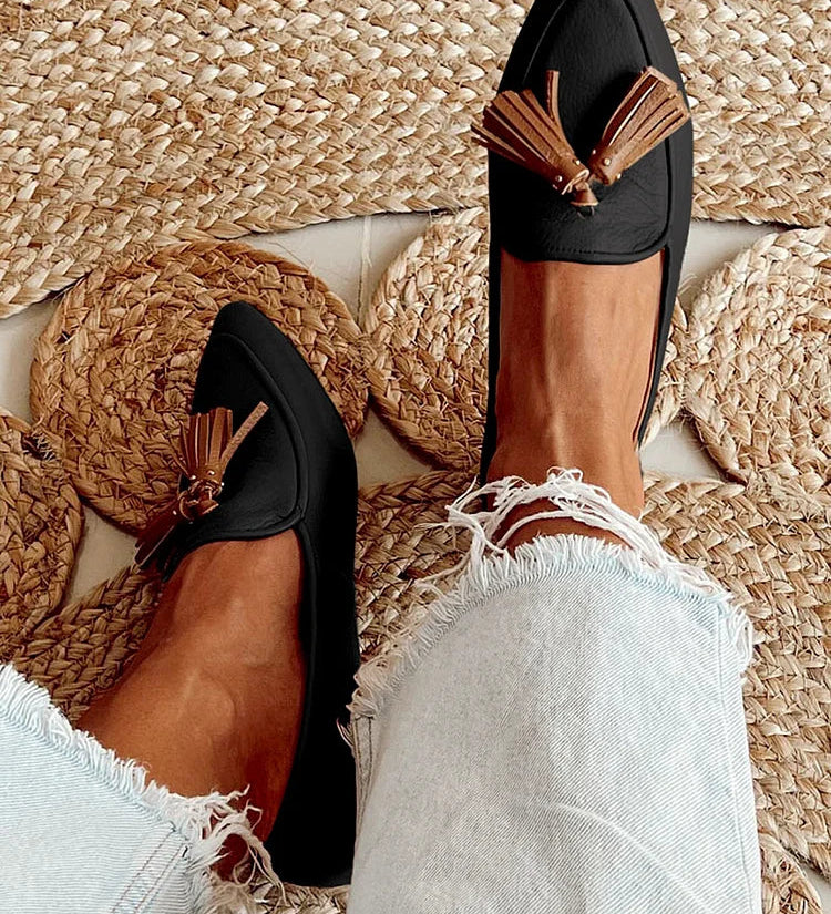 Emeline - Mocassin à franges moderne
