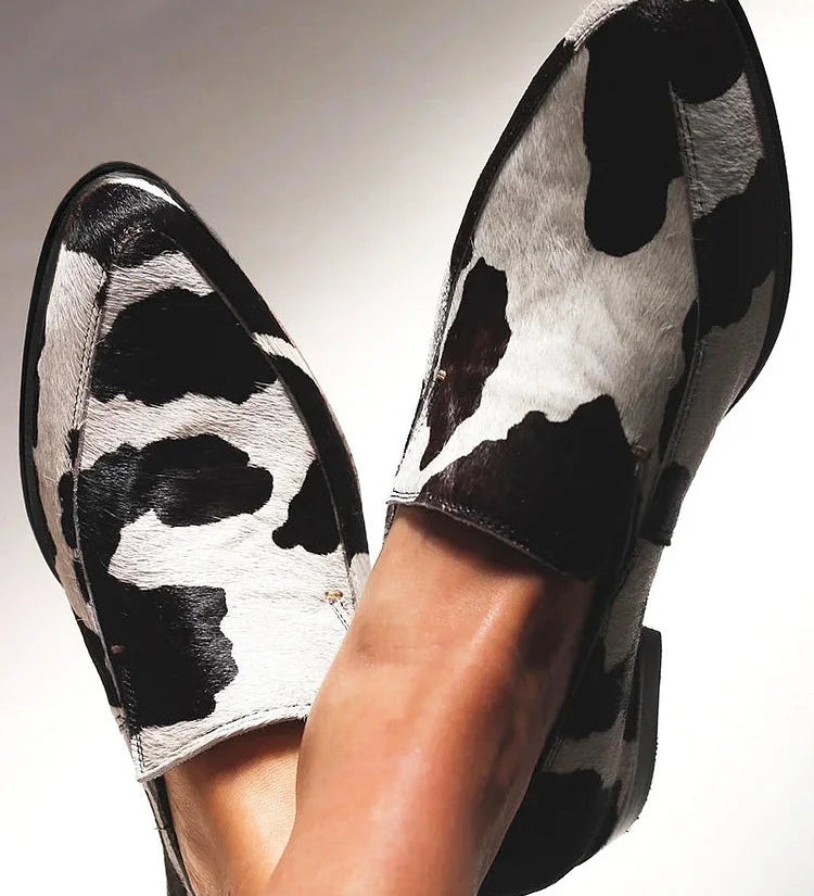 Berenice - Chaussures à Imprimé Vache