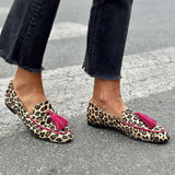 Sabrine - Mocassins à motif léopard