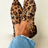 Corinne - Mocassins Élégants Léopard