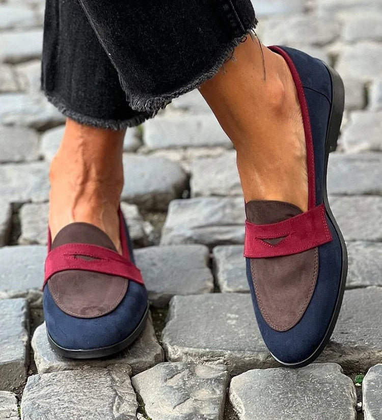 Loraine - Mocassin Élégant Bicolore