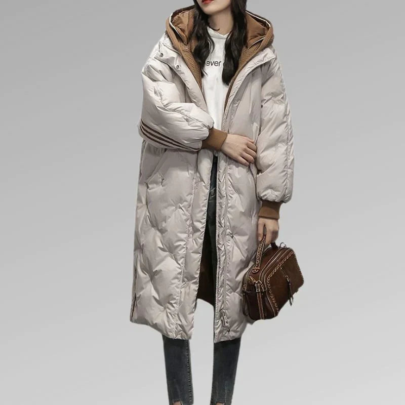 Gwendoline - Manteau d'hiver long avec doublure