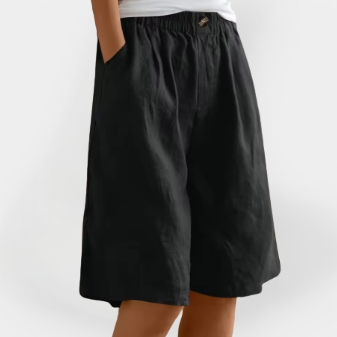 Shorts en Lin avec Poches