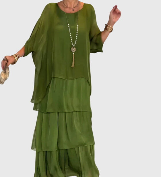 Patricia | Robe Élégante Longue et Fluide