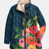 Pivoine | Veste matelassée à imprimé floral vintage