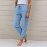 Mai | Pantalon en lin élastique premium pour femmes
