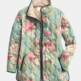 Freesia | Veste Matelassée à Motif Floral Rétro
