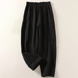 Amalia — Pantalon fluide en coton et lin