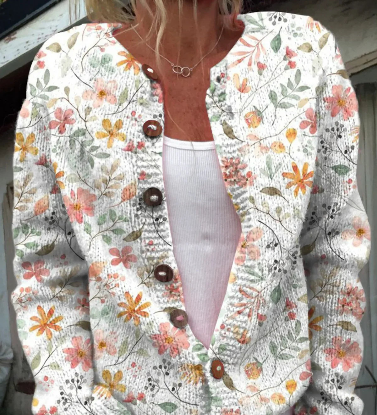 Paulette | Cardigan Tricot Vintage pour Femmes