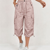 Sanne | Pantalon cargo trois-quarts confortable