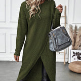 Robe pull tricotée