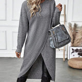 Robe pull tricotée