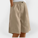 Shorts en Lin avec Poches