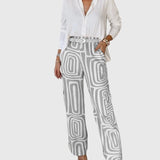 Emilia | Pantalons Élégants + Blouse & Ceinture Offertes