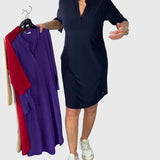 Caroline | Robe V Cou Unie