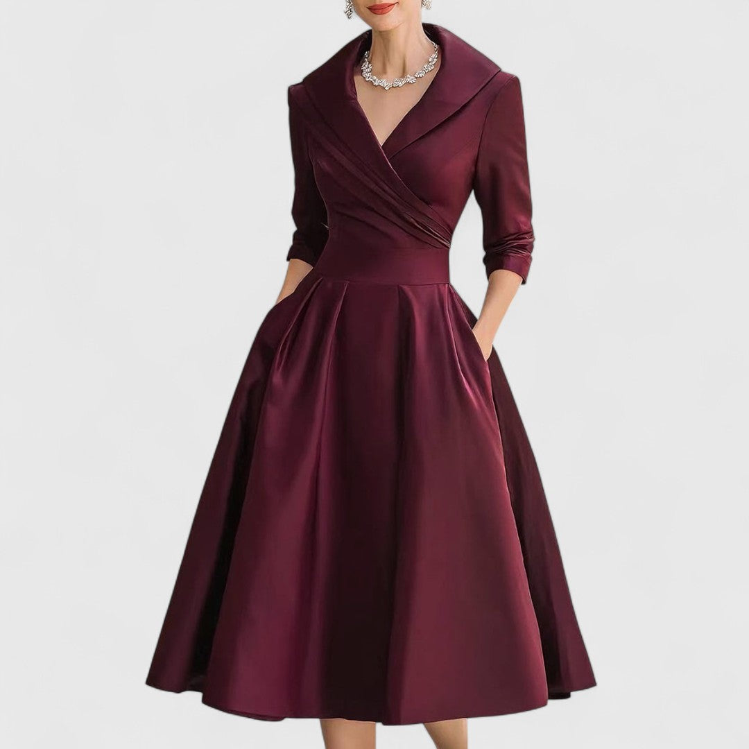Nicole | Robe Midi Élégante