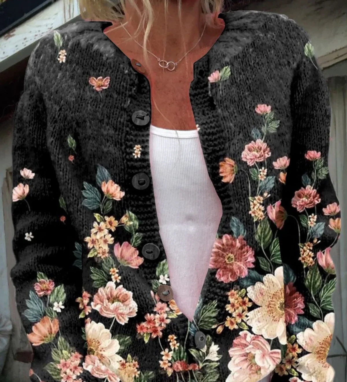 Paulette | Cardigan Tricot Vintage pour Femmes