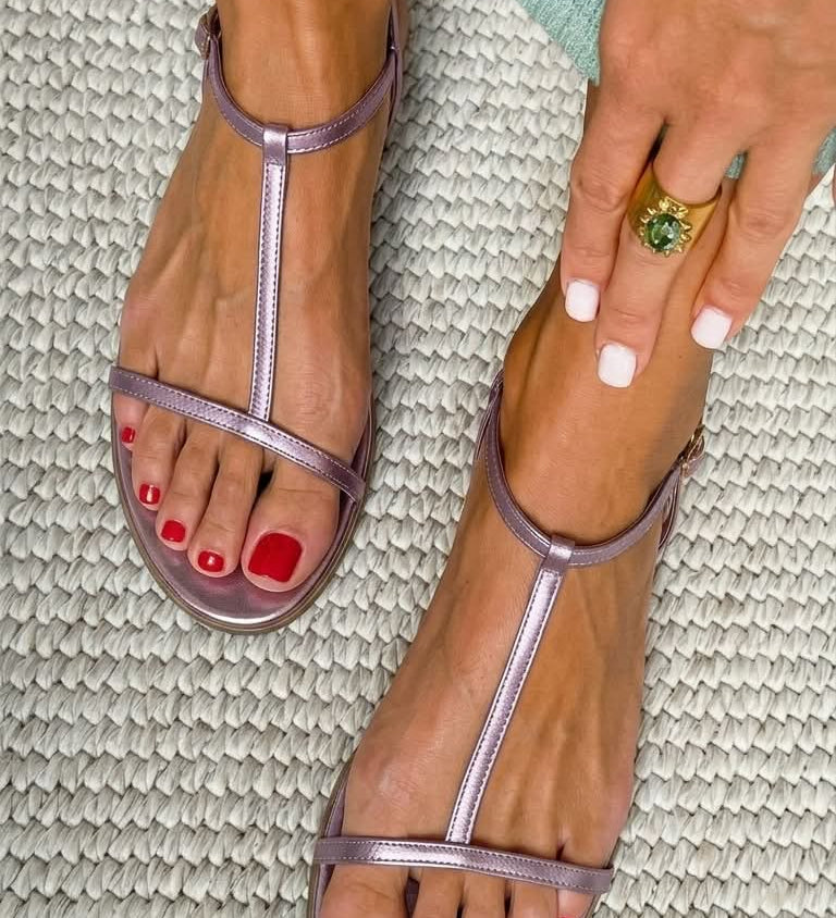 Rosalba | Sandales Dorées Printemps