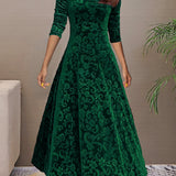 Sandrine | Robe d'Élégance en Velours pour les Fêtes