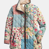 Bleuet | Charmante Veste Matelassée à Fleurs