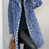 Leia - Manteau Long Léopard