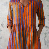 Nadia | Longue Blouse avec Col en V