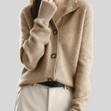 Stéphanie | Cardigan en Cachemire Style Rétro