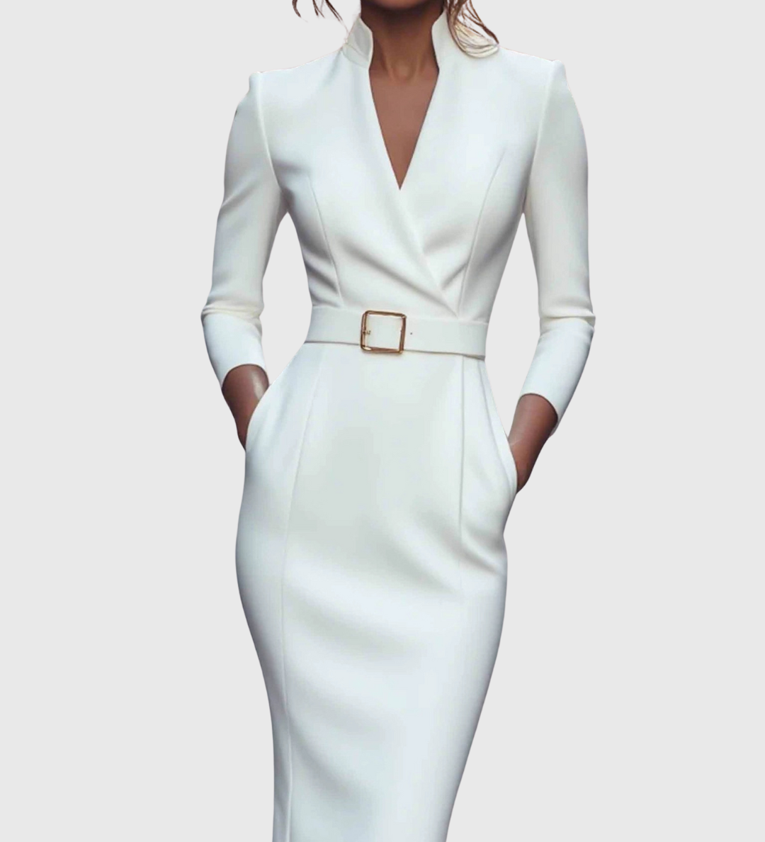 Camille | La Robe Maxi Power Ceinturée