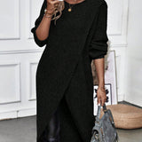Robe pull tricotée