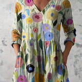 Louise | Blouse Longue avec Décolleté en V