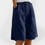 Shorts en Lin avec Poches