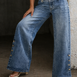Mia | Jean à taille haute avec fente