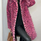 Leia - Manteau Long Léopard