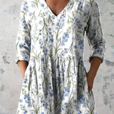 Jeanne | Longue Blouse à Col V