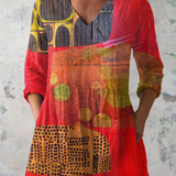 Lucie | Blouse Longue avec Décolleté en V