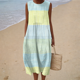 Blanche | Robe Sans Manches Confort