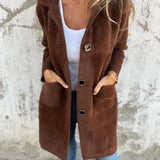 Bérangère - Manteau décontracté et épais avec revers