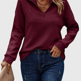 Christine | Pull élégant à demi zip