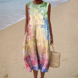Adèle | Robe Sans Manches Fluide