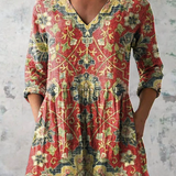 Lea | Blouse Longue avec Décolleté en V