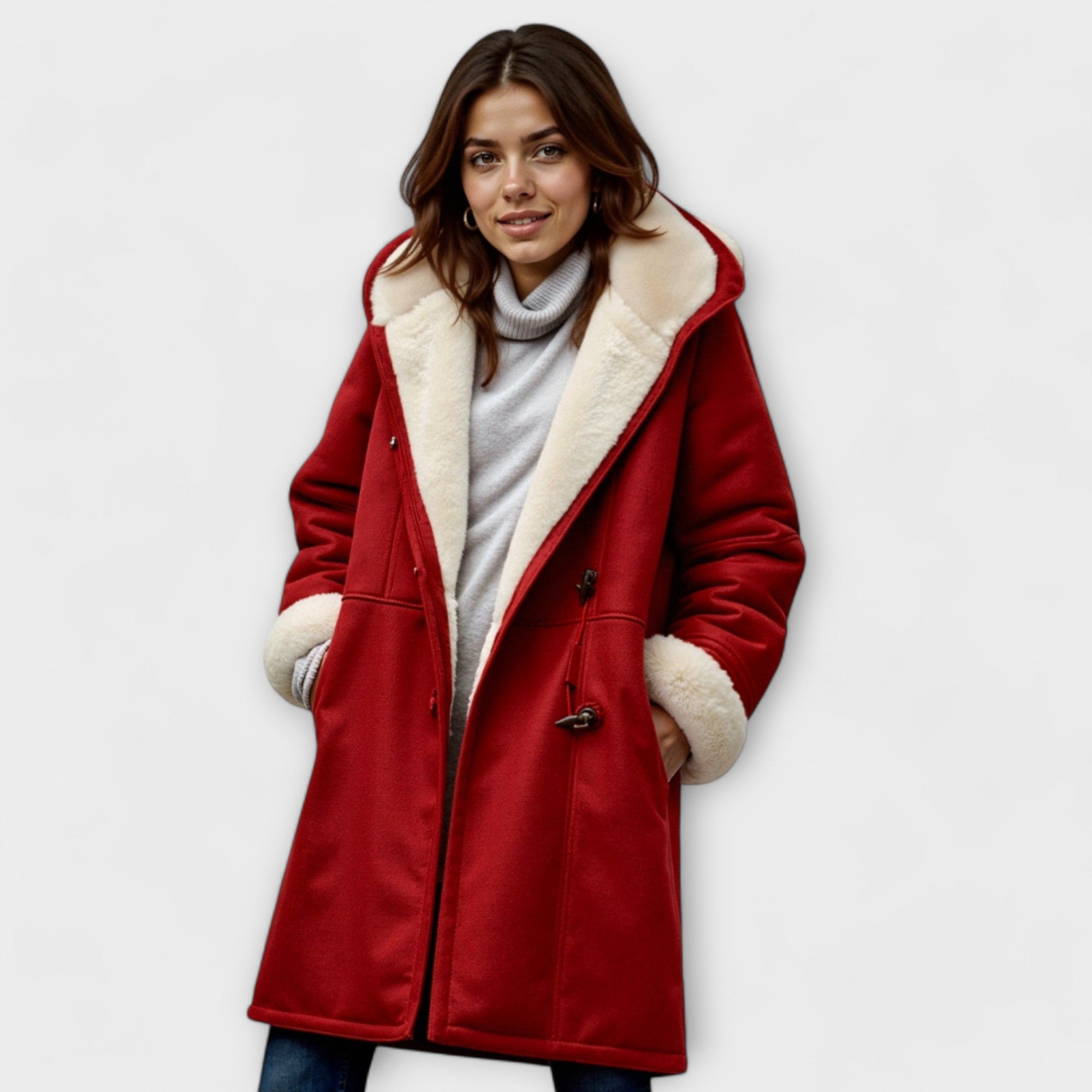 Ana - Manteau Confortable avec Fourrure