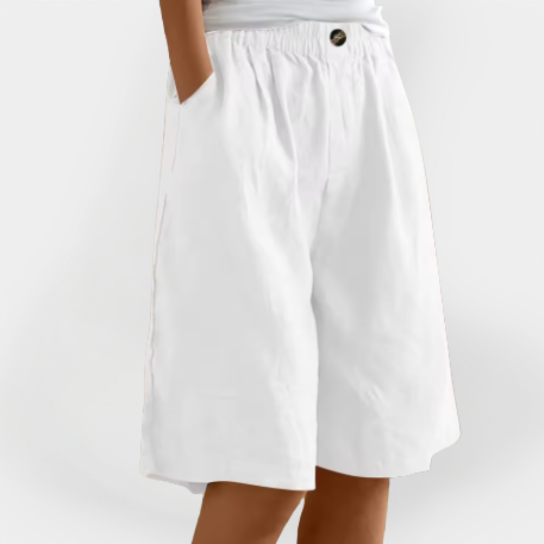 Shorts en Lin avec Poches