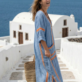 Avenor - Robe Midi d'Été à Décolleté en V