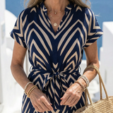 Ora - Robe Midi à Motif Géométrique
