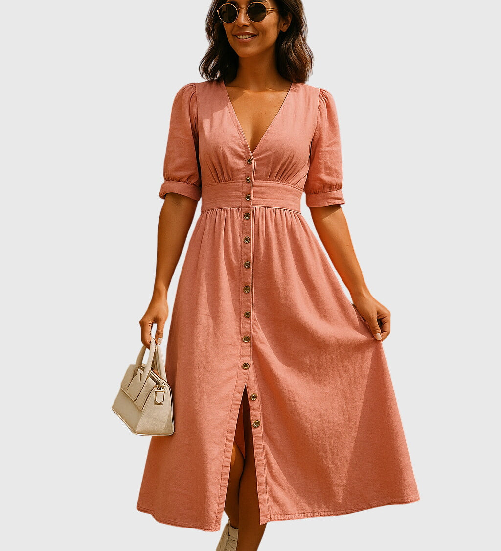 Jacqueline | Robe en Jean Élégante